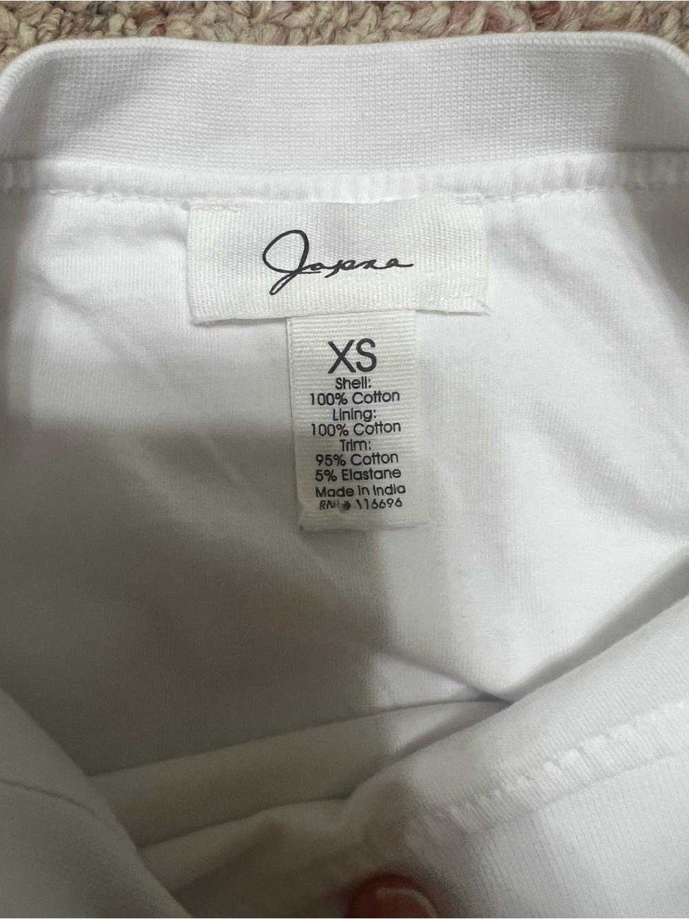 Japna White Cropped Tank Top - Picture 3 of 4